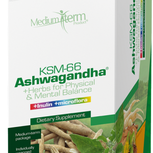 Medium-term Product KSM-66 Ashwagandha + Herbs for Physical and Menthal Balance + Inulin + élőflóra